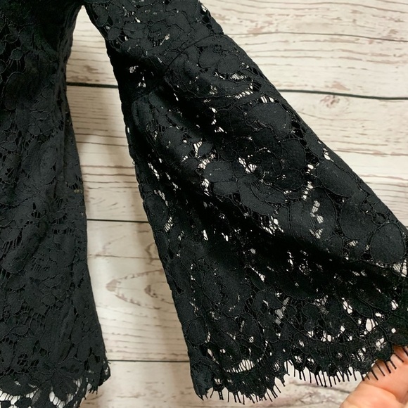 NWOT WHBM Long Sleeve All-Over Lace Top - Picture 5 of 8